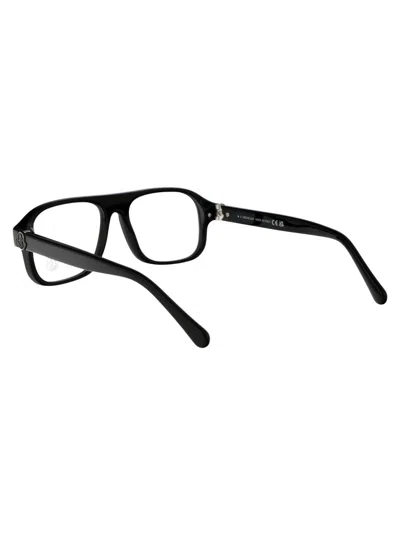 Moncler Ml5198 Glasses In 001 Nero Lucido