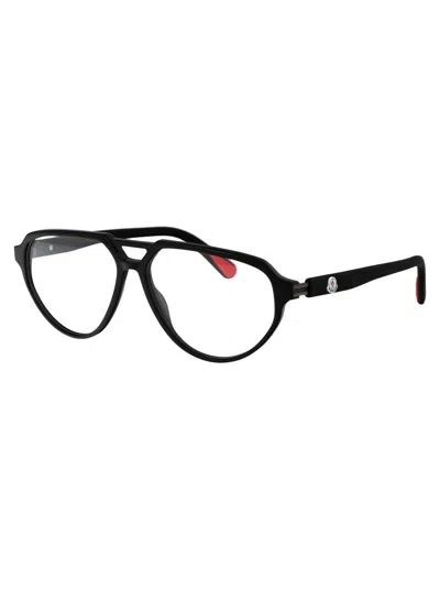Moncler Ml5162 Glasses In 001 Nero Lucido
