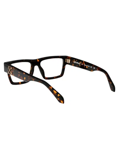 Off-white Optical Style 37 Cat-eye Glasses In 6000 Havana