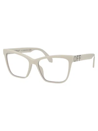 Off-white Optical Style 37 Cat-eye Glasses In 0100 White