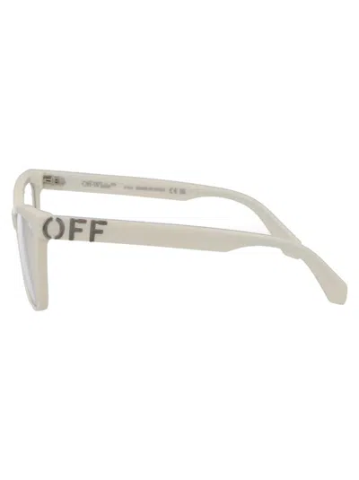 Off-white Optical Style 37 Cat-eye Glasses In 0100 White