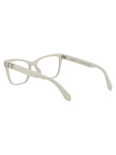 Off-white Optical Style 37 Cat-eye Glasses In 0100 White