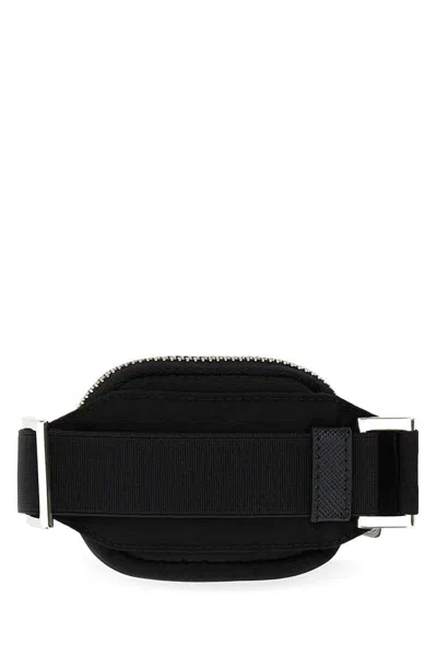 Prada Men Black Nylon Cuff In Black