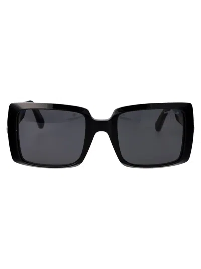 Moncler Ml0244 Sunglasses In 01a Nero Lucido