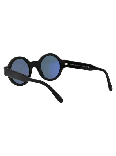 Giorgio Armani Black Acetate Sunglasses In 5001r8 Black