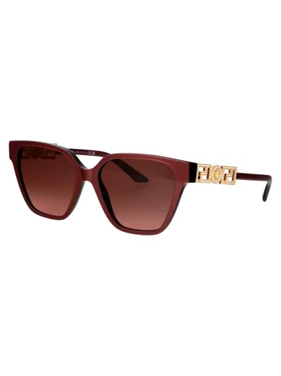 Versace Sunglasses In 54755m Perla Dark Ruby