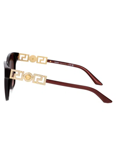 Versace Sunglasses In 54755m Perla Dark Ruby