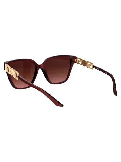 Versace Sunglasses In 54755m Perla Dark Ruby