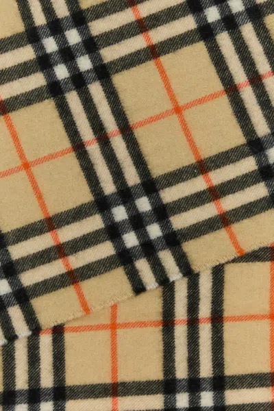 Burberry Women Embroidered Cashmere Blend Scarf In Printed