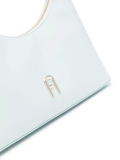 Furla Diamond Leather Shoulder Bag In Laguna