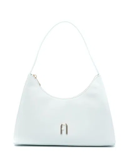Furla Diamond Leather Shoulder Bag In Laguna