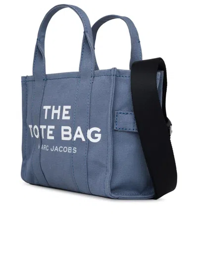 Marc Jacobs Cloud Blue Small Tote Leather Bag In Blue