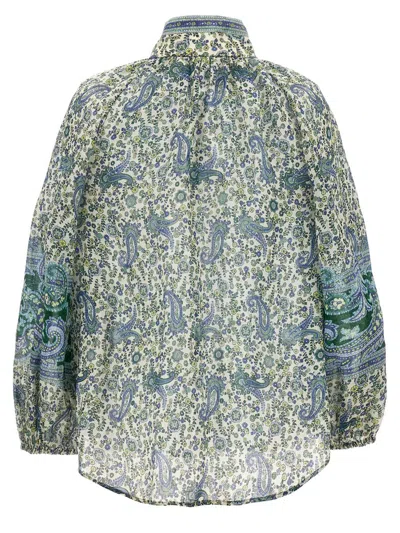 Shop Zimmermann 'ottie Billow' Shirt In Multicolor