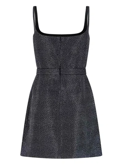 Marc Jacobs Studded Sleeveless Mini Dress In Black