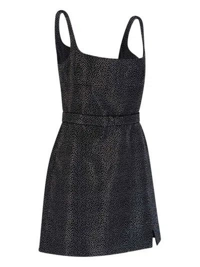 Marc Jacobs Studded Sleeveless Mini Dress In Black