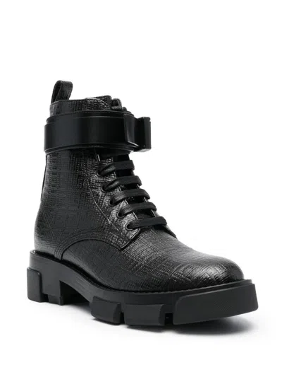 Givenchy Terra Biker Boots In Black