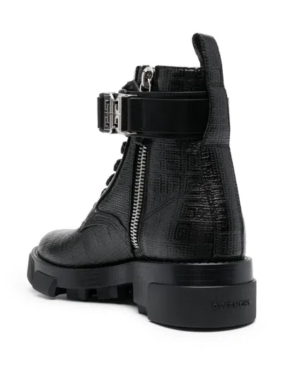 Givenchy Terra Biker Boots In Black