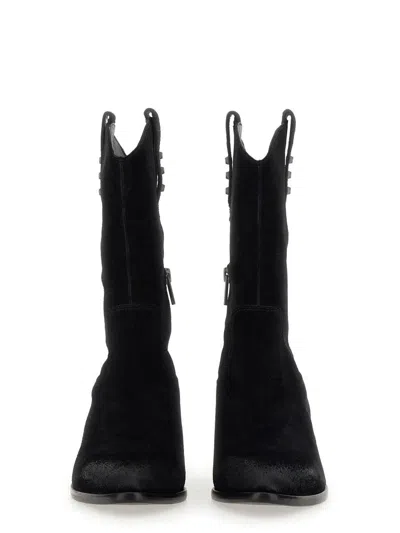 Ash Woman Ankle Boots Black Size 6 Leather