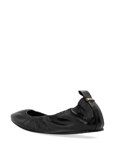 Isabel Marant Belna Calf Leather Ballet Flats In Black