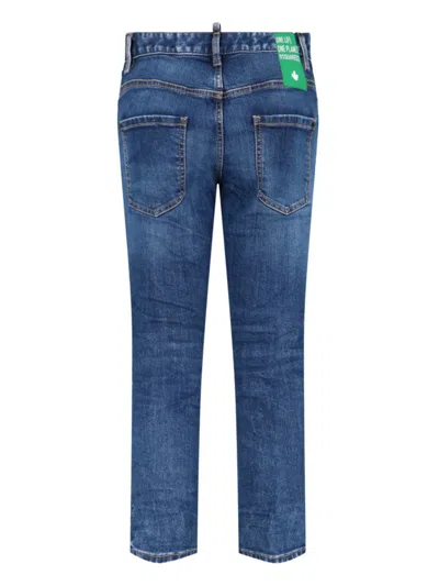 Dsquared2 Straight-leg Denim Jeans In Blue