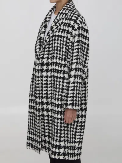 Shop Dolce & Gabbana Wool Blend Coat In White