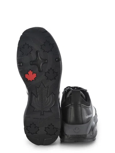 Dsquared2 Lace-up Low-cut Sneakers In Black