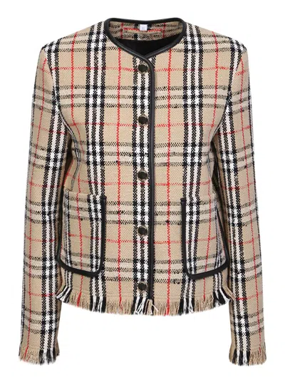 Burberry Coats & Jackets In Beige