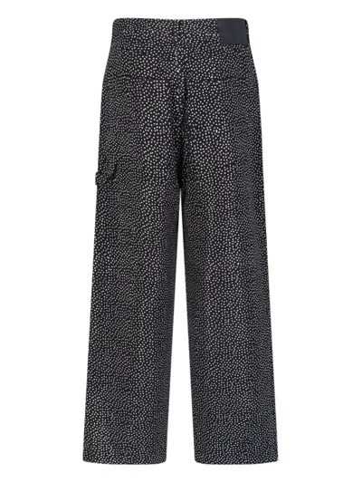 Marc Jacobs Glam Crystal Oversized Jeans In Black