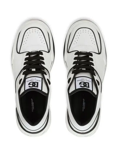 Dolce & Gabbana New Roma Leather Low-top Sneakers In White