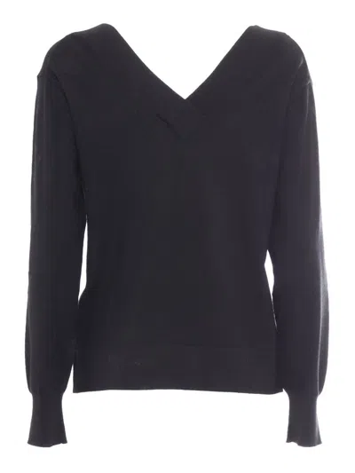 P.a.r.o.s.h Black Lime Sweater In Black