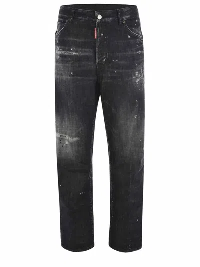 Dsquared2 Black Cloud Wash San Diego Jeans In Black
