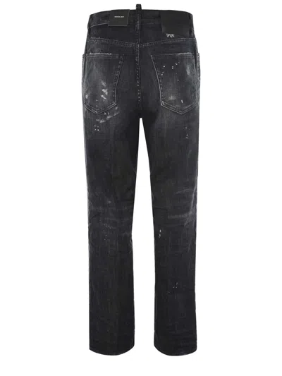 Dsquared2 Black Cloud Wash San Diego Jeans In Black
