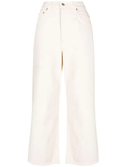 Shop Citizens Of Humanity Gaucho Wide-leg Cotton Jeans In Mzpan