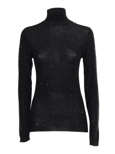 Fabiana Filippi Sequinned Sweater In Black