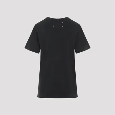 Maison Margiela Four-stitch Cotton T-shirt In Black