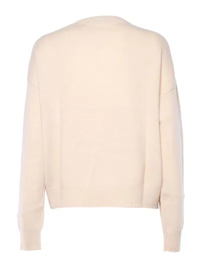 Ballantyne V Neck Pullover In White