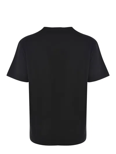 Golden Goose Cotton T-shirt With Iconic Frontal Star In Black