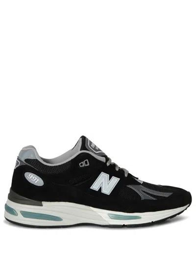 New Balance Made In Uk 991v2 Panelled Sneakers In Black