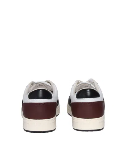 Hogan H668 Low-top Leather Sneakers In Multicolor