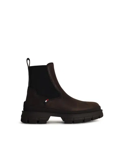 Moncler Boots In Brown