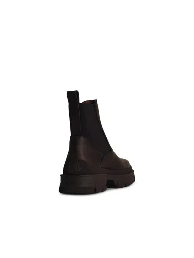 Moncler Boots In Brown