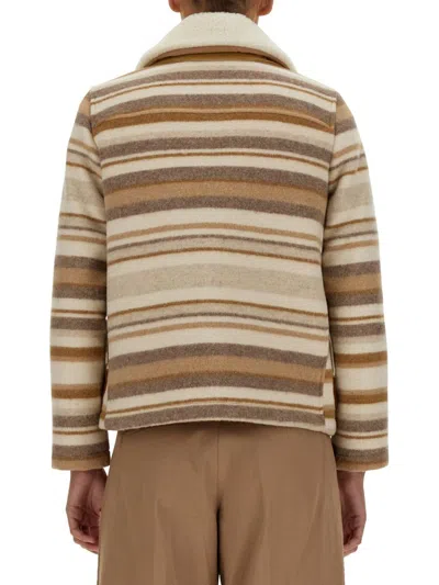 Fay Three-hook Jacket In Multicolour