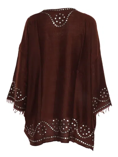 P.a.r.o.s.h Brown Cashmere Shrug In Brown