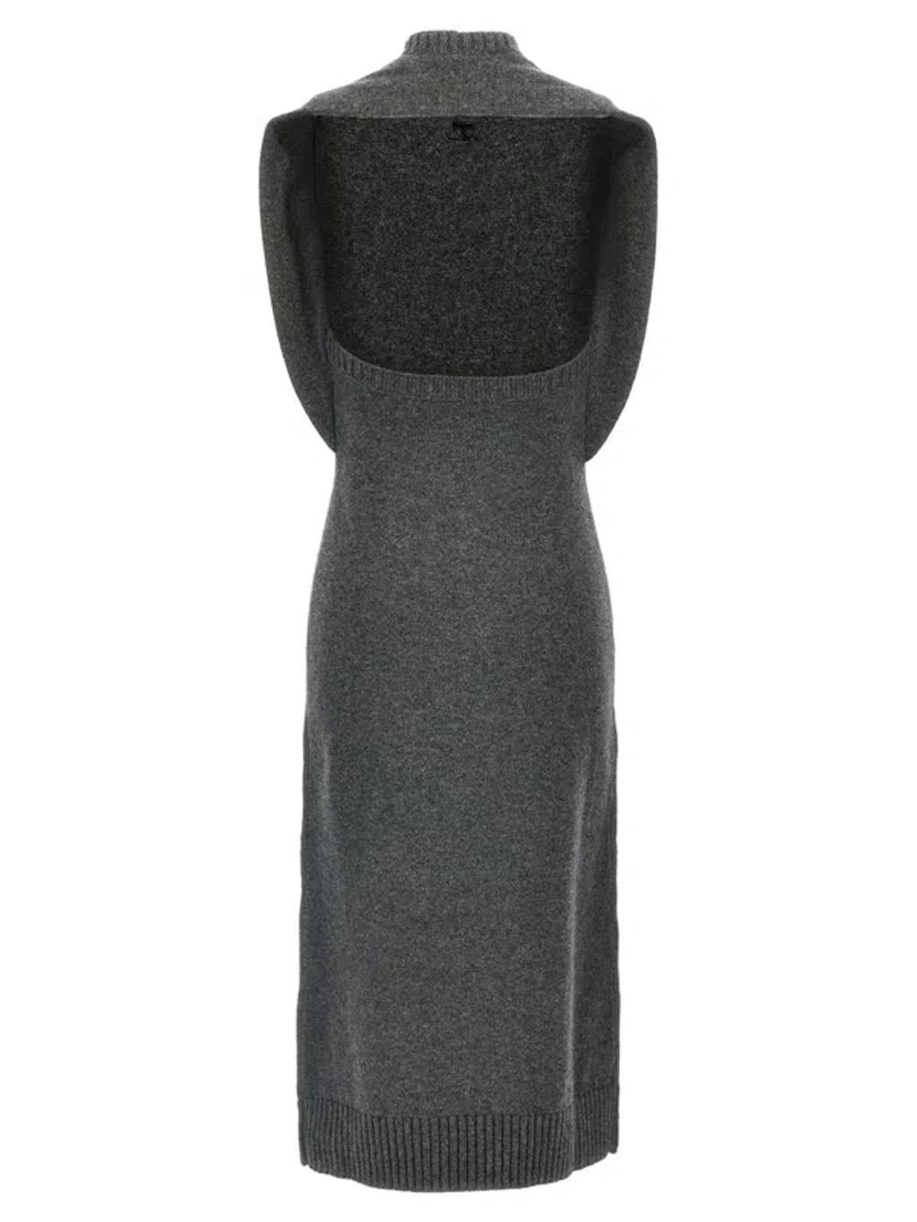 ワンピース COURREGES Over The Shoulder DrapE' dress Gray Courrèges Courreges 'over The Shoulder Drapè' Dress In Gray