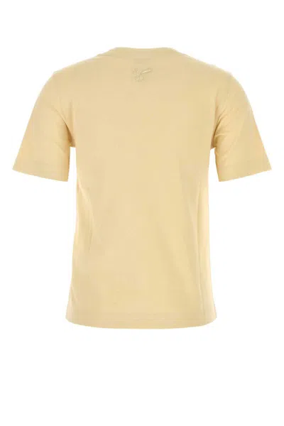 Burberry T-shirt In Gold