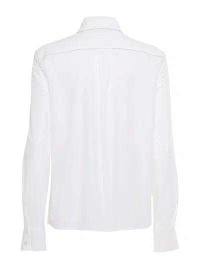 Fabiana Filippi Poplin Basic Shirt With Filo Diamante In White