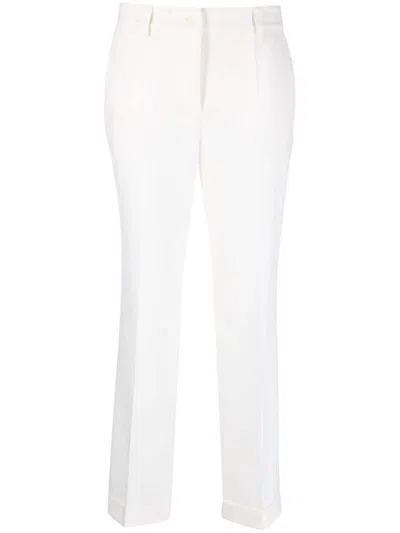 P.a.r.o.s.h . High-waist Tailored Cropped Trousers In White