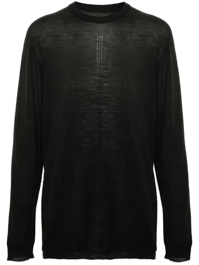 Rick Owens Dark Olive Oversized Level Sweater In Green