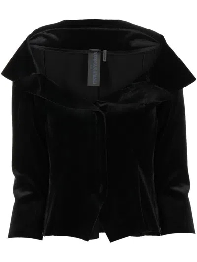 Norma Kamali Single-breasted Blazer Jacket In Black