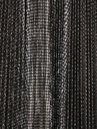 Forte Forte Forte_forte Lamé Pied De Poule Long Skirt In Black